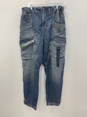 We The Free Hazel Pull-On Drop-Waist Jeans, XL - NWT